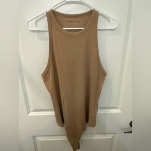 XL Soft AF Ribbed Racerback bodysuit Abercrombie and Fitch